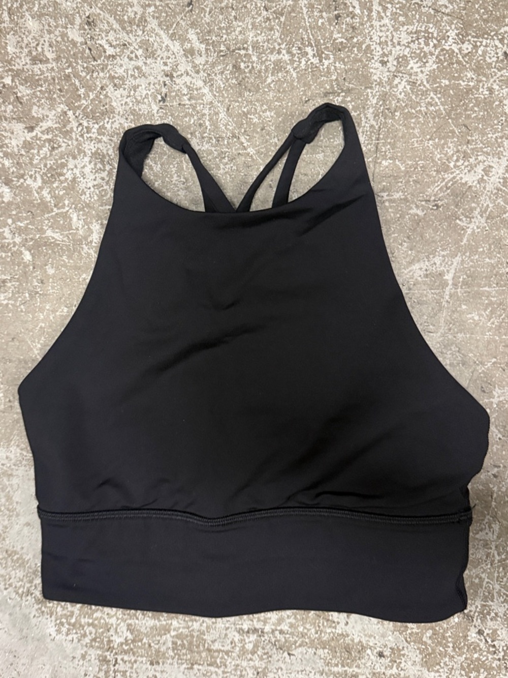 lululemon athletica Black High-Neck Racerback Sports Bra